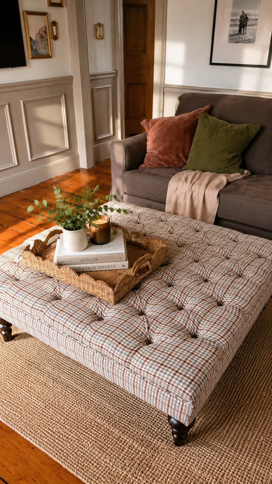 The Katrina Tufted Ottoman